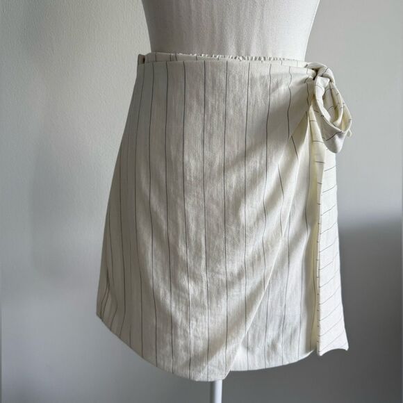 Maison d Amelie Striped Wrap Skirt